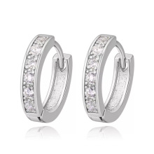 Wedding Fashion Jewellery High Quality Charm Silver Women Jewelry Stainless Steel Custom Design Hoop Earring Women